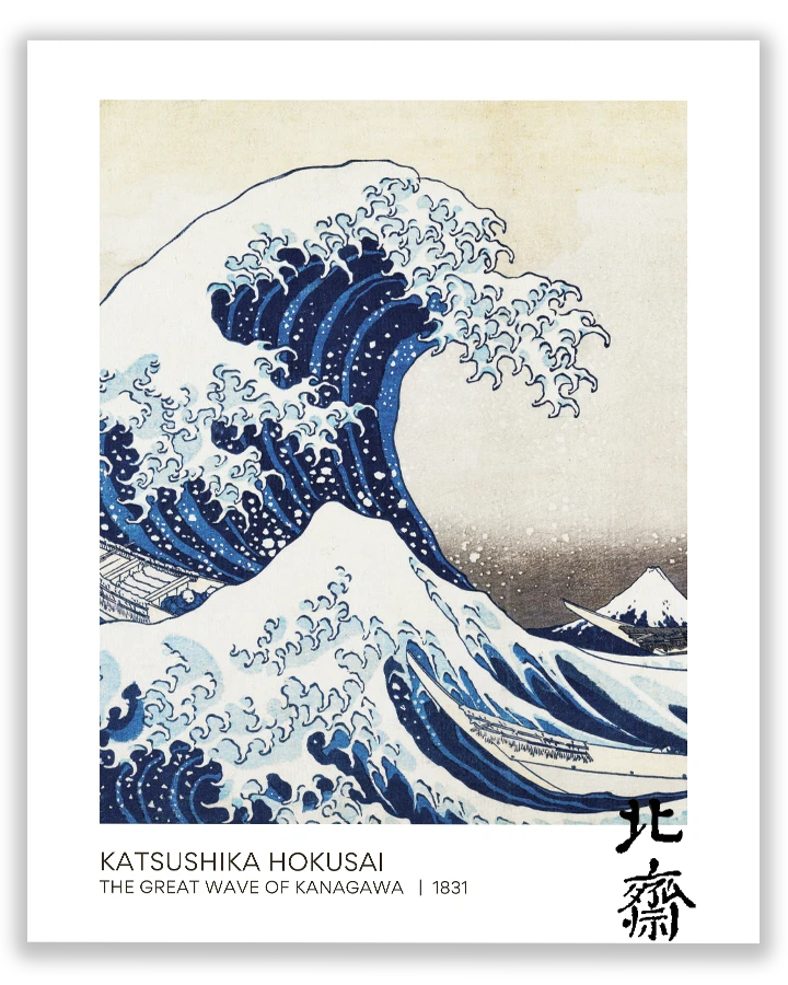 The Great Wave off Kanagawa (1831)