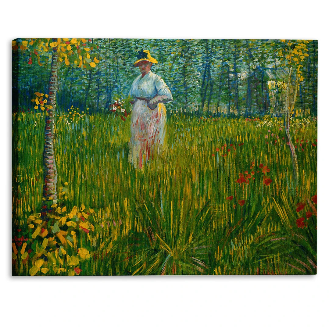 A Woman Walking in a Garden (1887)